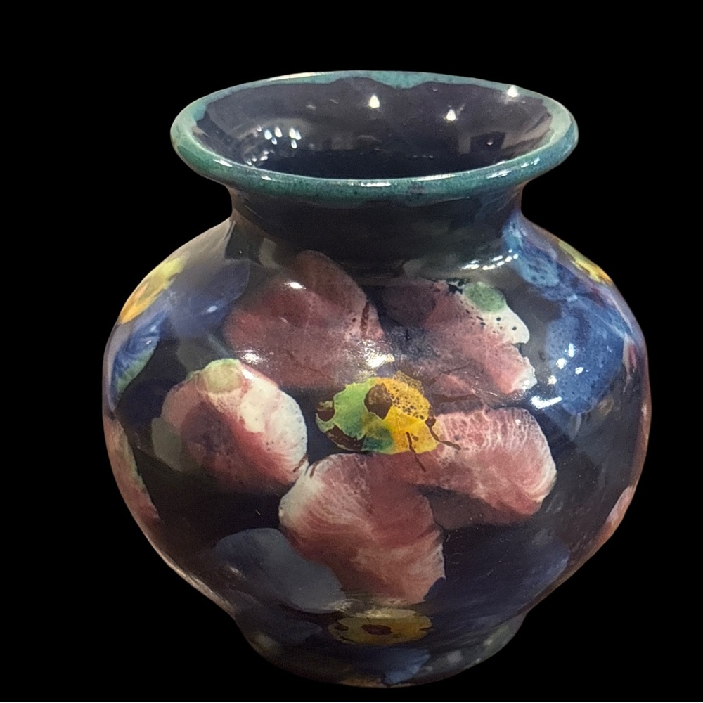 Vintage Posie Vase Handpainted Italy